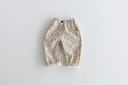 Corduroy Floral Fleece Lined Pants - Kidnor