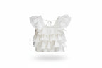 Girls Square Neck Blouse - Flutter Sleeve Summer Top