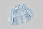 Peachy Beat Girls' Cotton Blouse - Casual Woolen, Ages 3-12 - Kidnor