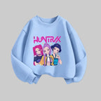 Kpop Demon Hunters Kids Hoodie - Long Sleeve Pullover Sweatshirt (6M-7Y)