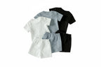 Baby Boys' 6-Piece Summer Set - Solid Color T-Shirts & Shorts Ages 1-3