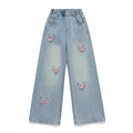 Girls Straight Denim Pants - Kidnor