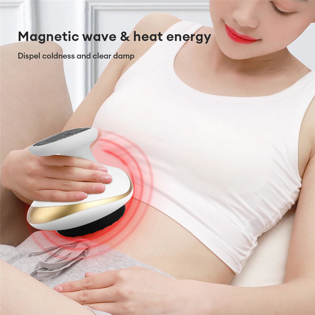 Electric EMS Body Massager Cupping Massage with LCD Display Guasha
