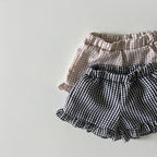 Summer Baby Lattice Clothing Set ,Tee and Shorts 2Pcs Girls Outwear Suits