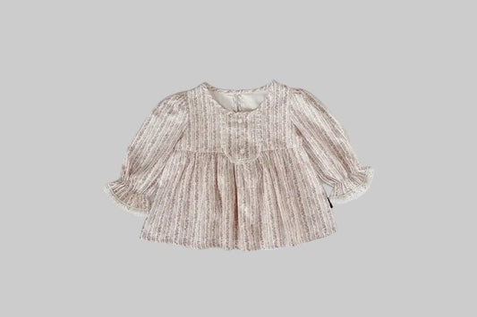 Floral Cotton Long Sleeve Blouse - Kidnor