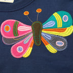 Girls Embroidered Crew Neck Sweatshirt - Kidnor