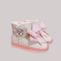 Winter Thermal Snow Boots – Pink Bow, Non-Slip - Kidnor