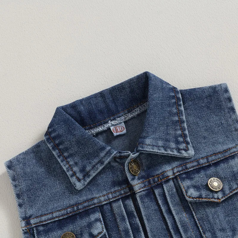 Denim Vest Jacket - Kidnor