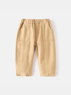 Solid Color Casual Trousers - Kidnor