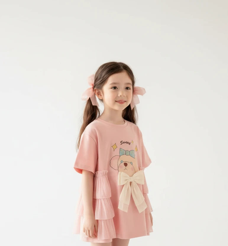 Summer Bow Cartoon Princess Dress
