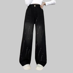 Wide-Leg Jeans Winter Fleece-Lined Thermal - Kidnor