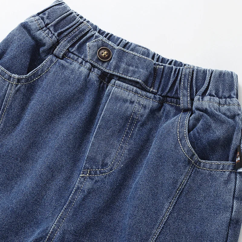 Baby Boys Jeans - Korean Fashion Casual Pants for Spring & Autumn
