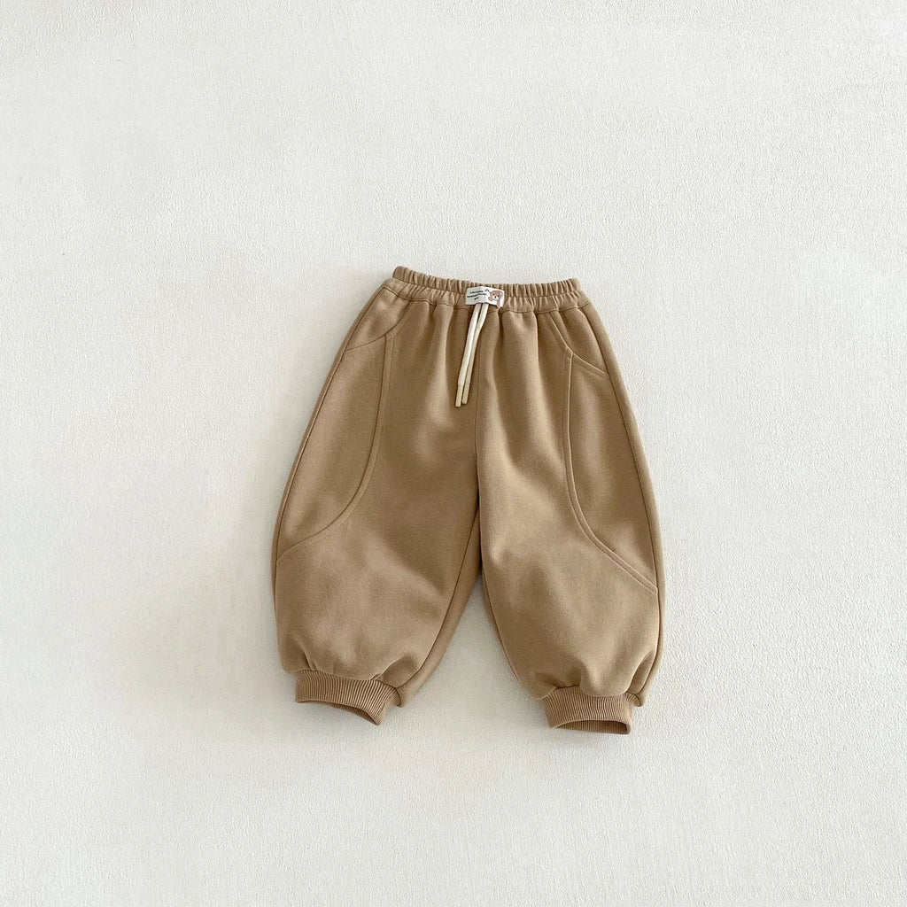 Kids' Korean Style Harem Joggers - Soft Cotton Sport Pants Ages 0-5