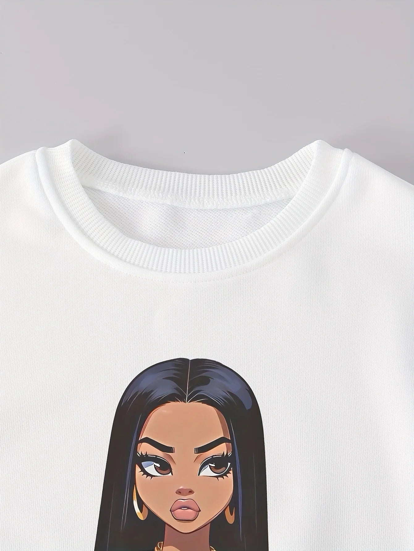 Girls Sweatshirt & Cargo Pants Set - Letter Print Streetwear Outfit