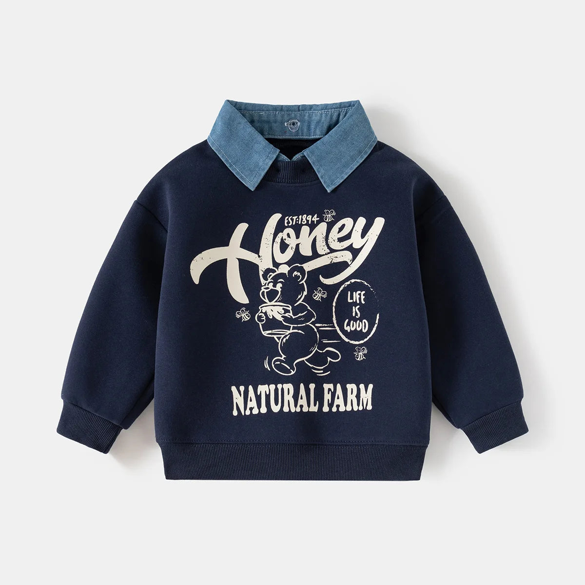 Fake Two Piece Sweatshirt Style Boys - Kidnor