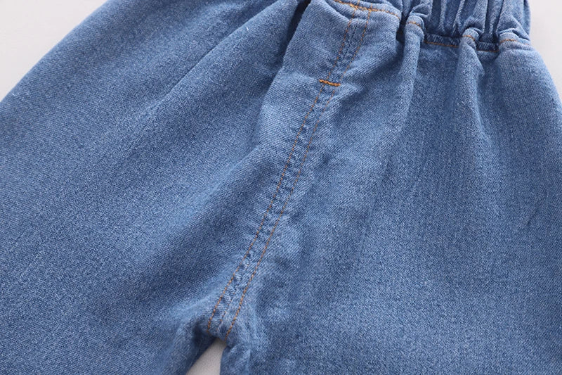 Kids' Distressed Denim Jeans - Fashion Holes Casual Pants Ages 0-5
