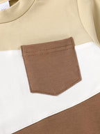 Color Block Sweatshirt and Pants Set - Kidnor
