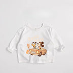 Kids' Mickey Mouse Long Sleeve Shirt - Disney Character Tee Ages 1-7