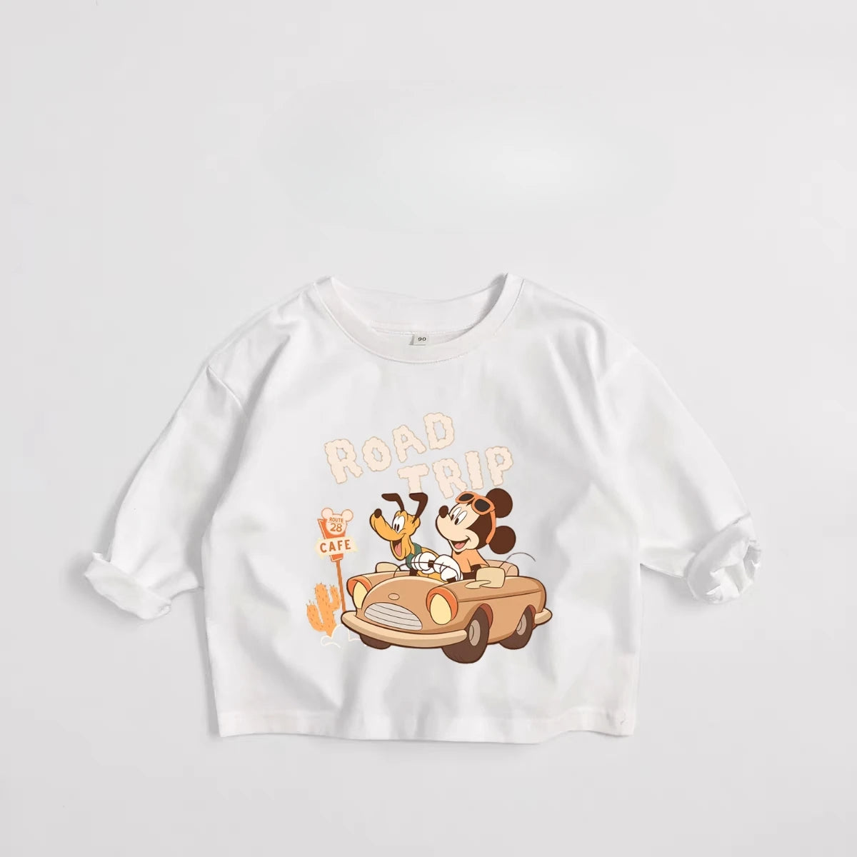 Kids' Mickey Mouse Long Sleeve Shirt - Disney Character Tee Ages 1-7