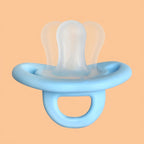 Soft Touch Silicone Baby Pacifier with Thumb Nipple, Newborn Soother, Baby Shower Gift