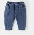 Baby Boys Jeans - Korean Fashion Casual Pants for Spring & Autumn