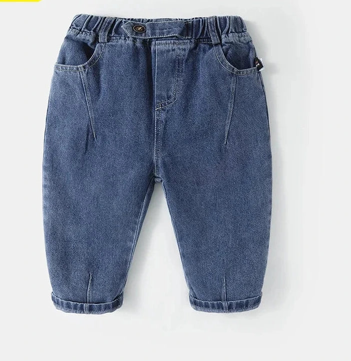 Baby Boys Jeans - Korean Fashion Casual Pants for Spring & Autumn