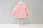 Baby Girls Rabbit T-Shirt & Pants Outfit Set - Kidnor