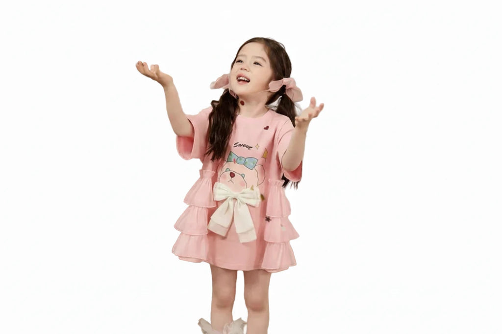 Summer Bow Cartoon Princess Dress