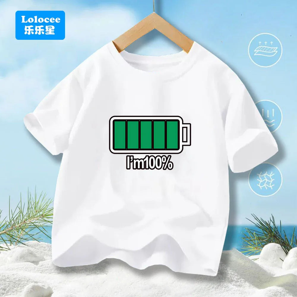 Summer Boys' T-shirt Cotton Casual Funny Astronaut - Kidnor