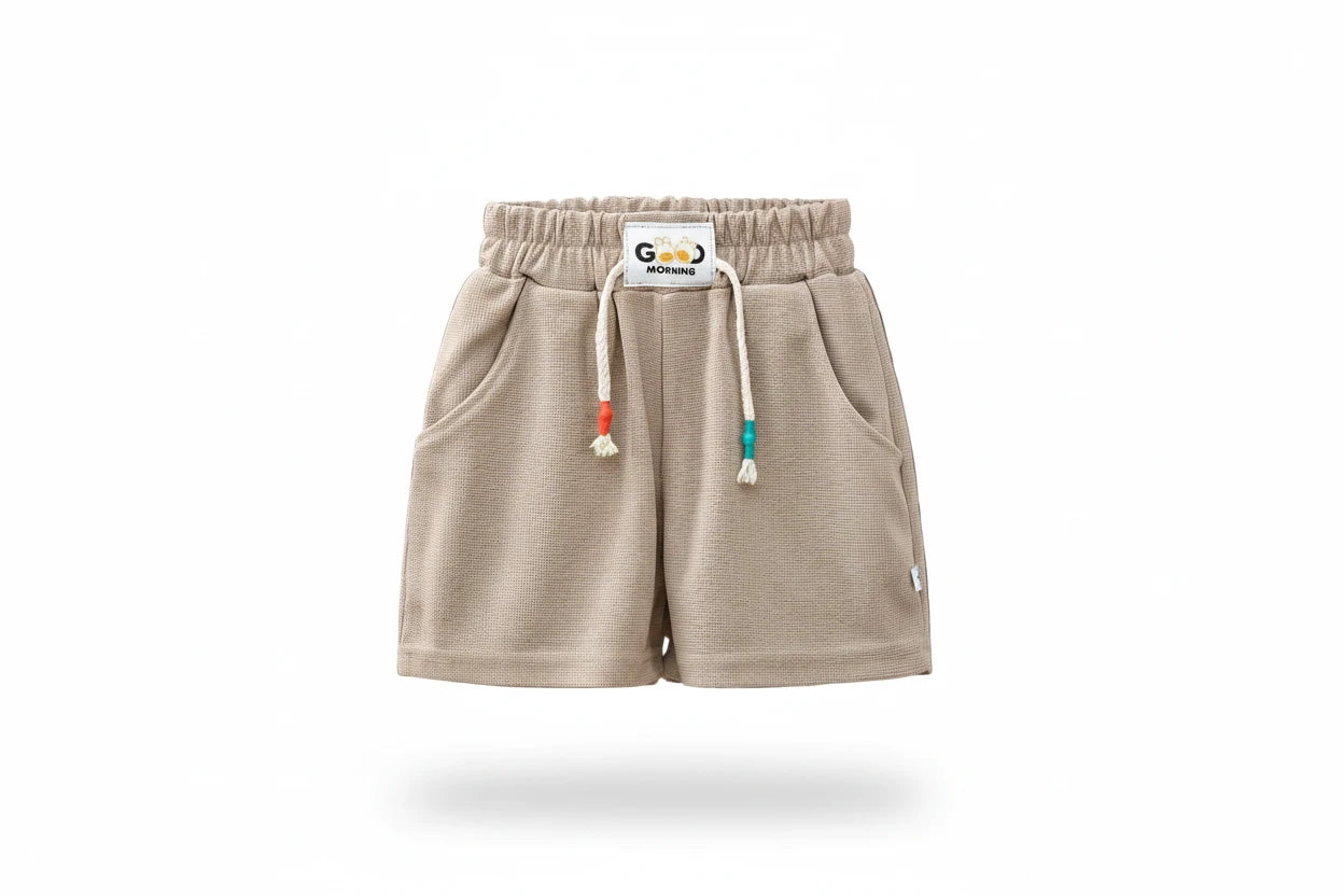 Boys' Candy Color Beach Shorts - Elastic Waist Summer Shorts Ages 4-6
