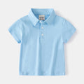 Elegant Toddler Boys Polo T-shirts Kids Tops Tees Summer Children's Clothes