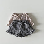 Summer Baby Lattice Clothing Set ,Tee and Shorts 2Pcs Girls Outwear Suits