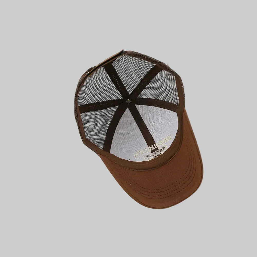 Embroidery Letter Mesh Baseball Cap Sunhat - Kidnor