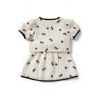 Summer Short Sleeve Shirt Top & Floral Skirt 2PCS Set