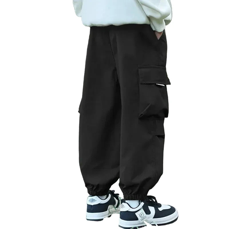 Boys' Cargo Pants - Windproof Waterproof Outdoor Trousers Ages 4-14