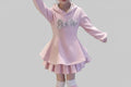 set  sweatshirts and pink pleated skirt - Kidnor
