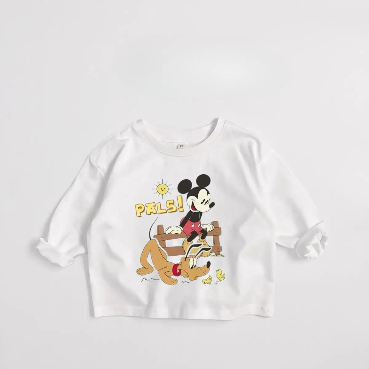 Kids' Mickey Mouse Long Sleeve Shirt - Disney Character Tee Ages 1-7