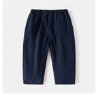 Solid Color Casual Trousers - Kidnor