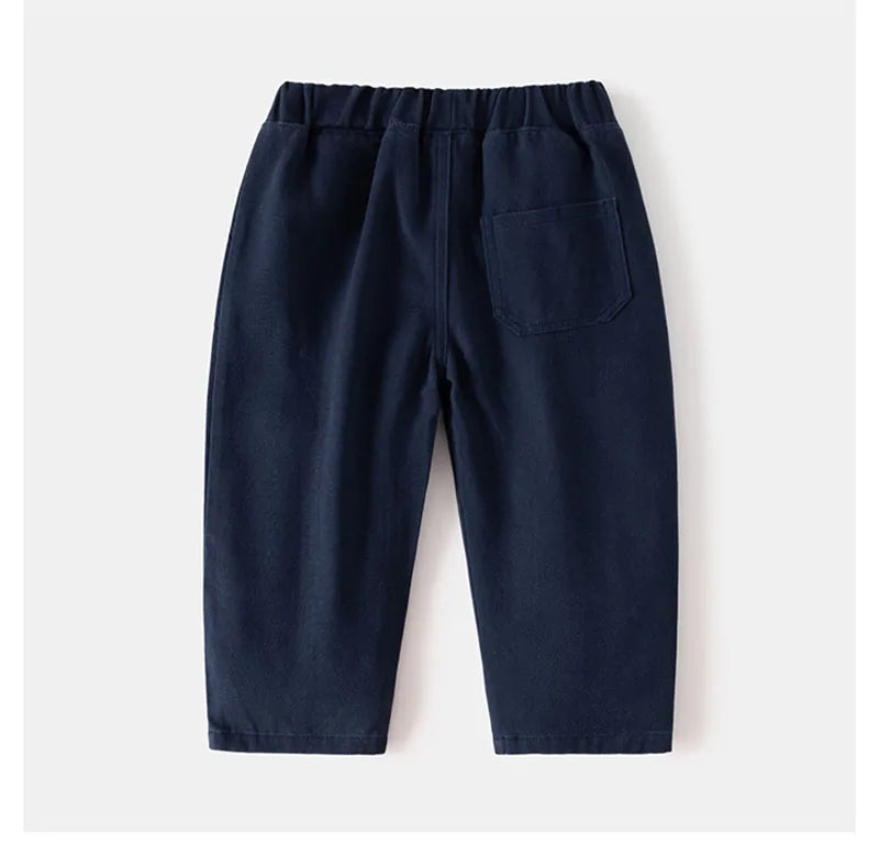 Solid Color Casual Trousers - Kidnor