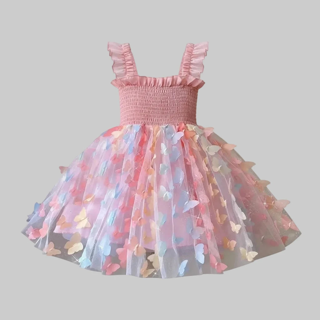 Girls Butterfly Wings Party Dress - Kidnor