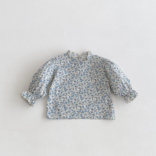 Floral Ruffles Long Sleeve Top - Kidnor