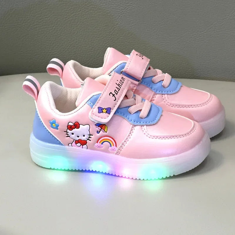 Hello Kitty LED Light Shoes - Anti-Slip Sneakers for Toddlers & Kids