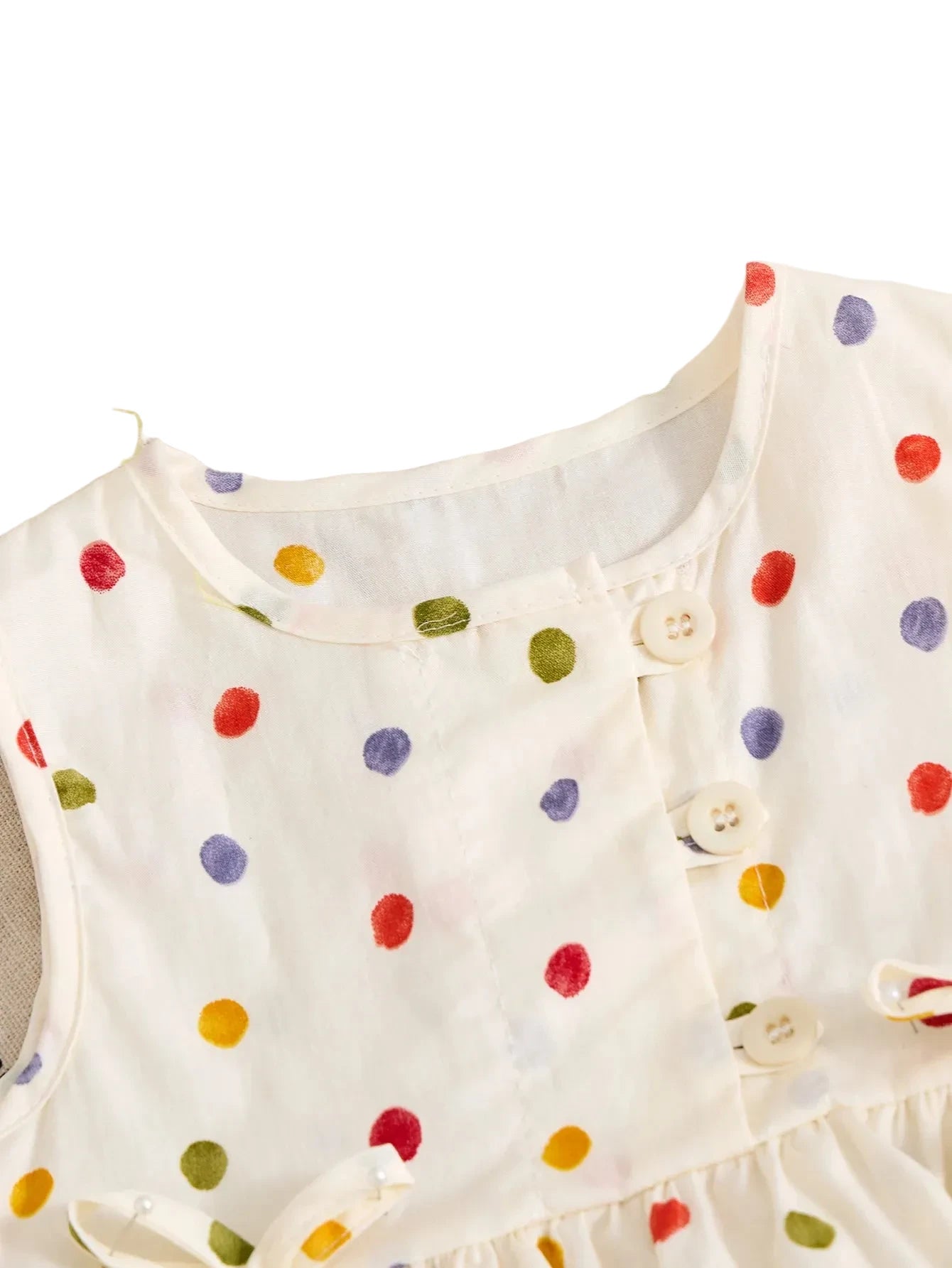 Girls' Polka Dot Blouse & Pants Set - 2-Piece Summer Outfit Ages 4-6