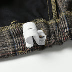 Boys Grey Plaid Pants - Cotton Casual Long Trousers (7-14 Years)