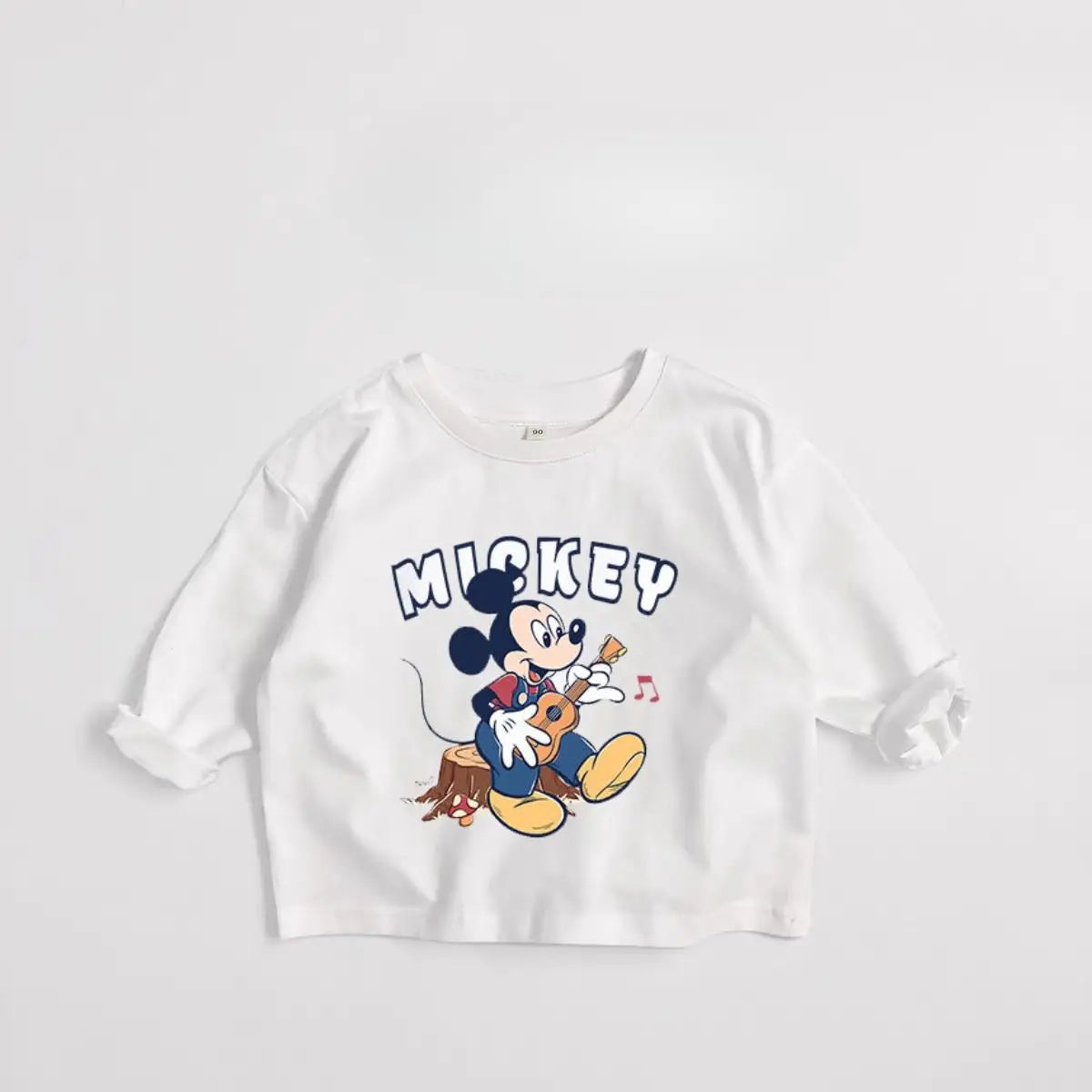 Kids' Mickey Mouse Long Sleeve Shirt - Disney Character Tee Ages 1-7