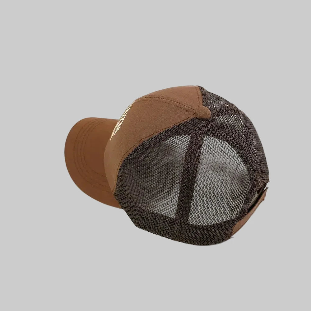 Embroidery Letter Mesh Baseball Cap Sunhat - Kidnor