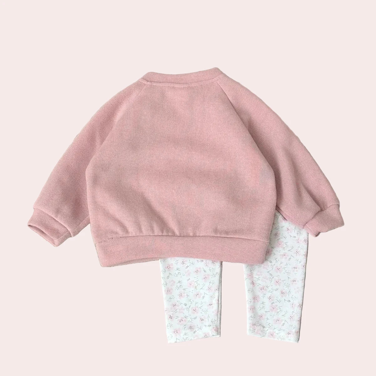 Autumn Toddler Baby Girls Outfit Swan Embroidery Long Sleeve Sweatshirt Ditsy Floral Elastic Waist Pants Spring Clothes