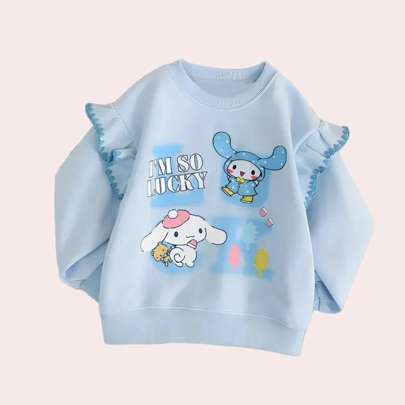 Sanrio Girls Hoodie - Cinnamoroll My Melody Kuromi Kawaii Pullover