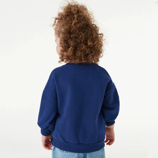 Girls Embroidered Crew Neck Sweatshirt - Kidnor