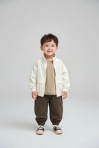 Girls' Korean Style Corduroy Jacket - Floral Cardigan Coat Ages 3-12